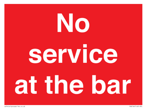 No service at the bar